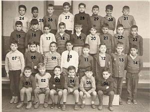 ECOLE GAMBETTA GARCONS 1961 CE2 MME NAVARRO
